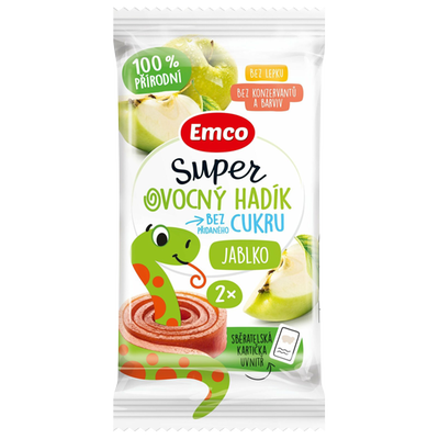 Obrázok EMCO SUPER OVOCNÝ HADÍK JABLKO 20G