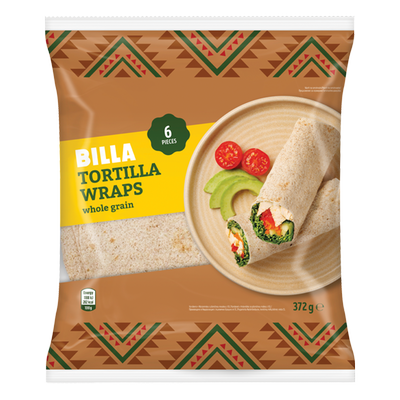 Obrázok BILLA CELOZRNNÁ TORTILLA 6X25CM 372G