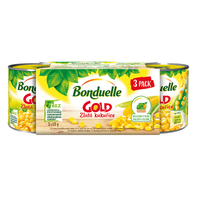 Obrázok BONDUELLE ZLATÁ KUKURICA 3X212ML