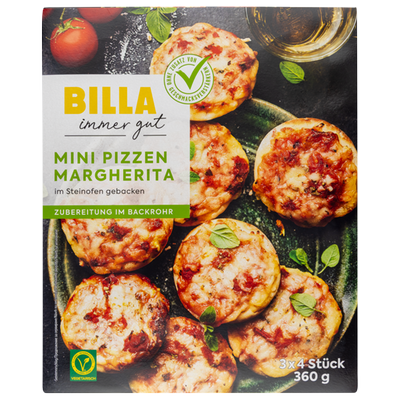 Obrázok BILLA MINI PIZZA MARGHERITA 360G