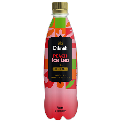 Obrázok DILMAH ČIERNY ČAJ BROSKYŇA 0,5L PET