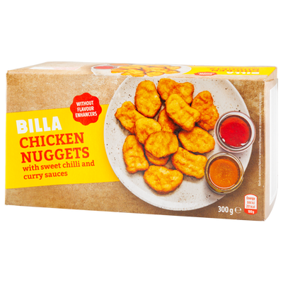 Obrázok BILLA CHICKEN NUGGETS + 2 SAUCES 300G
