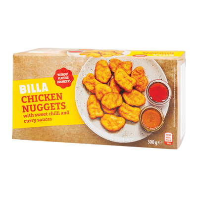 Obrázok BILLA CHICKEN NUGGETS + 2 SAUCES 300G
