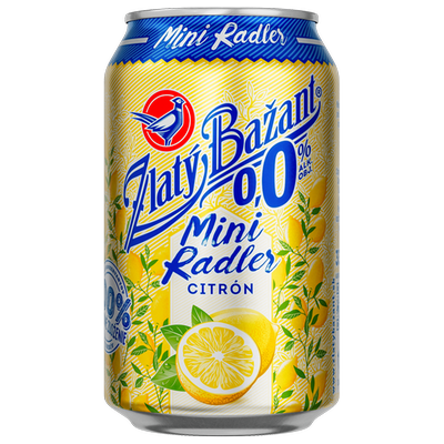 Obrázok ZB RADLER CITRÓN 0,0% 0,33L PLECH