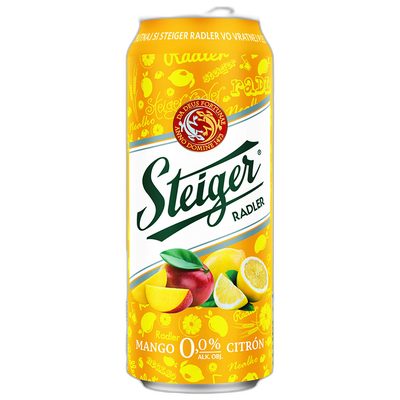 Obrázok STEIGER RADLER MANGO 0,5L PLECH