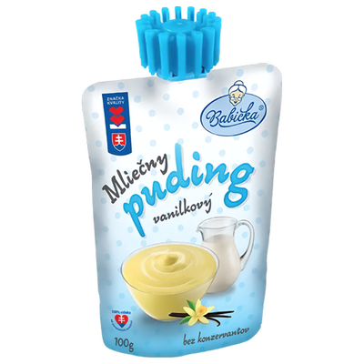 Obrázok BABIČKA PUDING MIX VANILKA/ČOKOLÁDA 100G