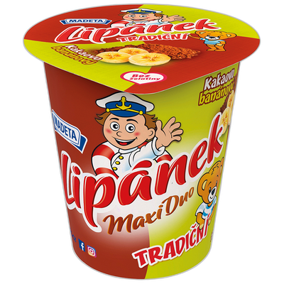Obrázok MADETA LIPÁNEK DUO MAXI KAKAO-BANÁN 130G
