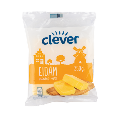 Obrázok CLEVER EIDAM 45% BLOK 250G