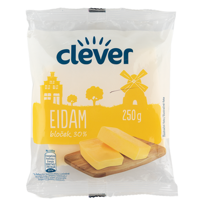 Obrázok CLEVER EIDAM 30% BLOK 250G