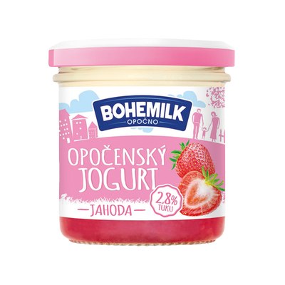 Obrázok BOHEMILK OPOČENSKÝ JOGURT JAHODA 150G