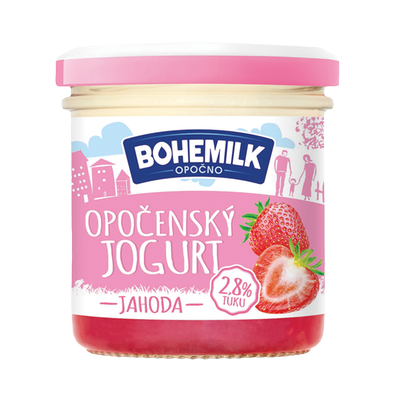 Obrázok BOHEMILK OPOČENSKÝ JOGURT JAHODA 150G