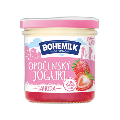 Obrázok BOHEMILK OPOČENSKÝ JOGURT JAHODA 150G