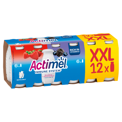 Obrázok DANONE ACTIMEL TRIP. ACT. MIX 12X100G