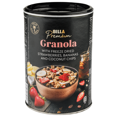 Obrázok BILLA PREMIUM GRANOLA JAH/BAN.CRUNCH300G