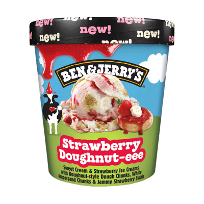 Obrázok B&J STRWBRYDOUGHNUT-EE 465ML