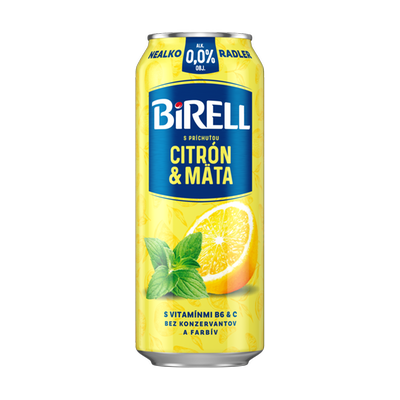 Obrázok BIRELL RAD CITRÓN MÄTA 0,0% 0,5L PLECH