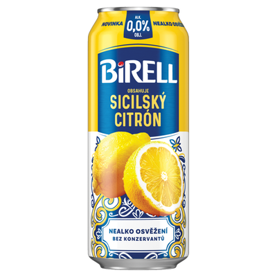 Obrázok BIRELL SICILSKÝ CITRÓN 0,5L PLECH 0,0%