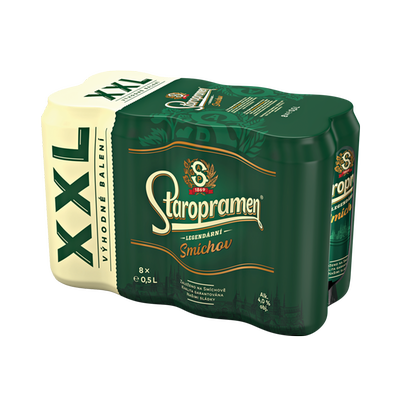 Obrázok STAROPRAMEN 10% SV. PIVO  8X0,5L PLECH
