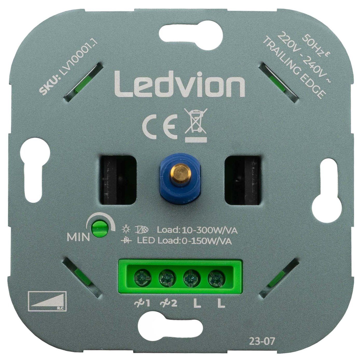 Variateur de Lumière LED 0-150 Watt 220-240V – à Découpage de Phase