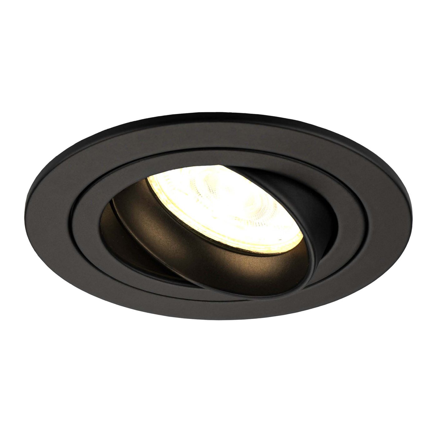 Faretto da Incasso LED Dimmerabile Nero - Tokyo - 3W - 2700K - Ã¸92mm
