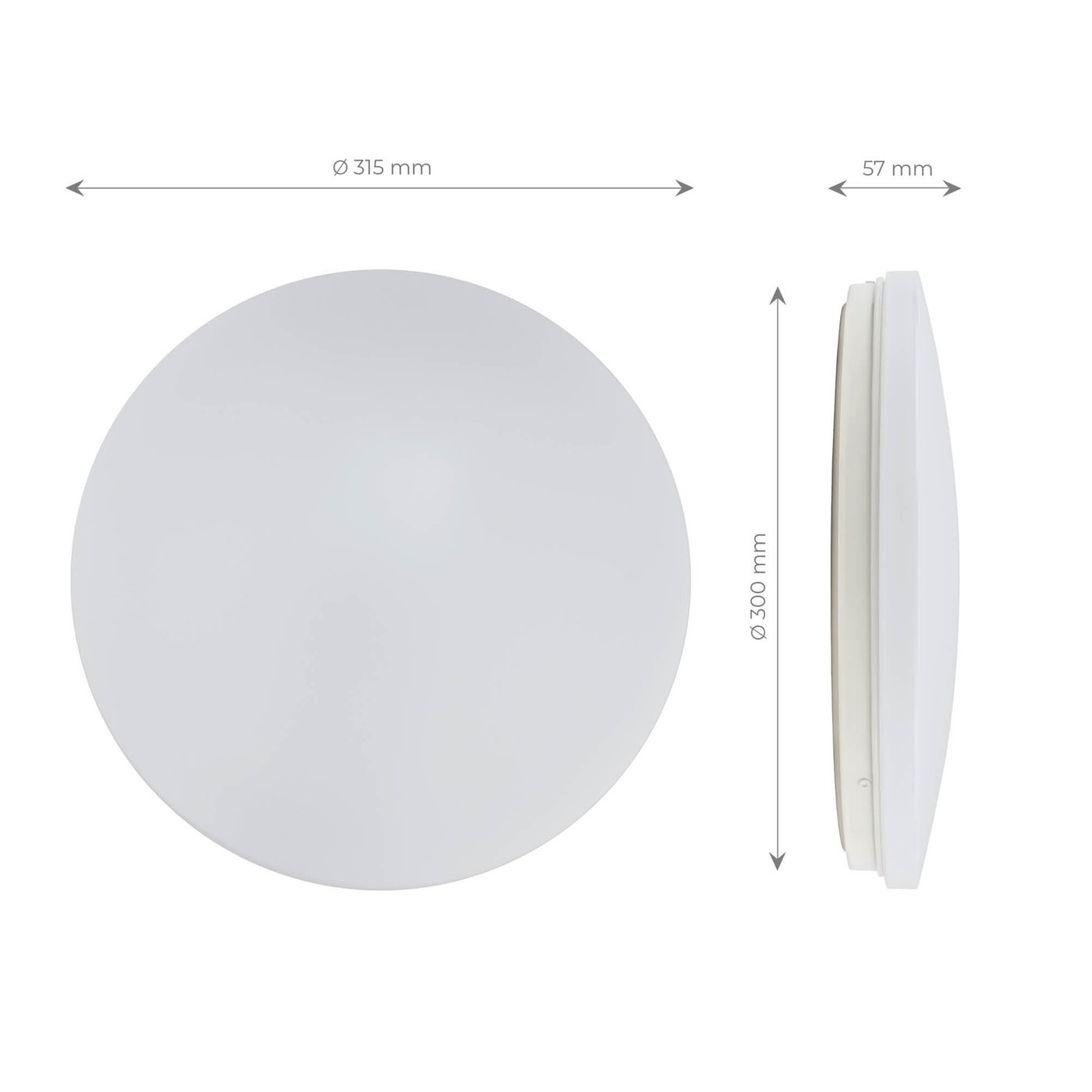 NETTLIFE Plafondlamp LED Dimbaar 100 X 25 Cm Lange Vlakke Plafondplaat Met Grote Witte Afstandsbediening 24w
