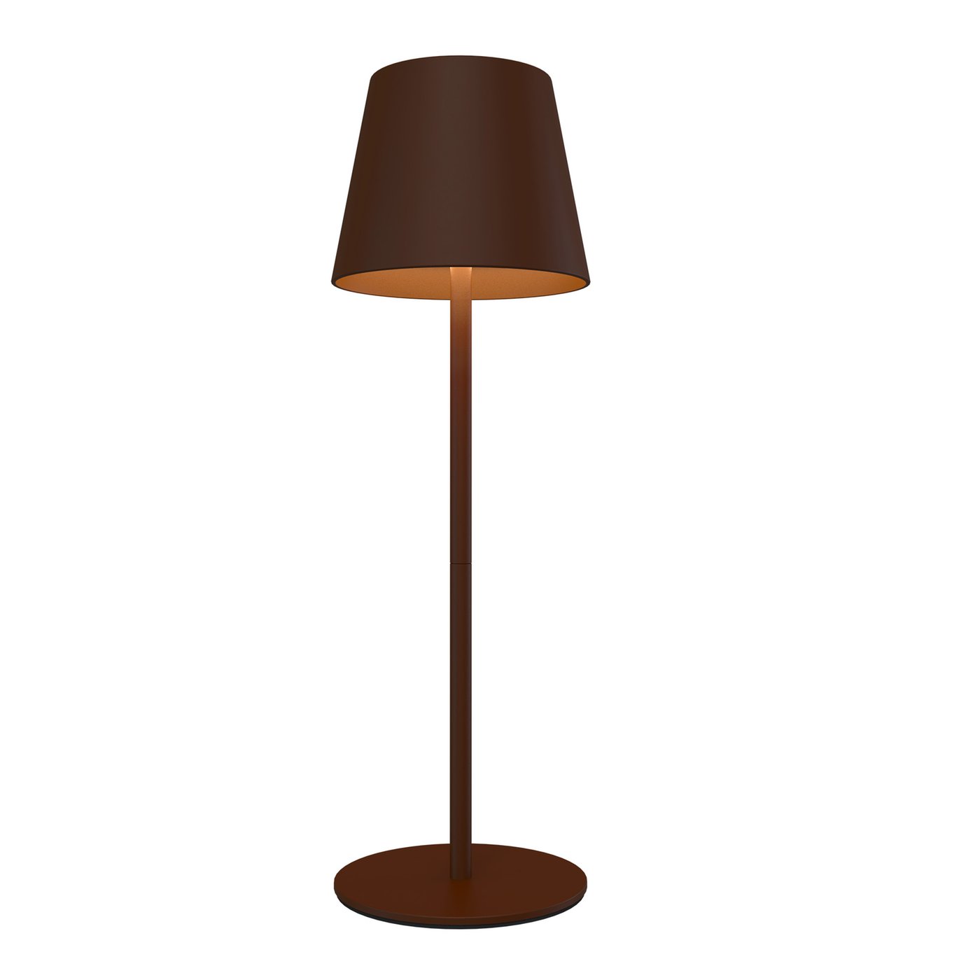 Lampa Stołowa LED USB-C Ładowalna – Brązowy – 200 Lumenów – 2700K–5000K – IP54 – Akumulator 4400mAh