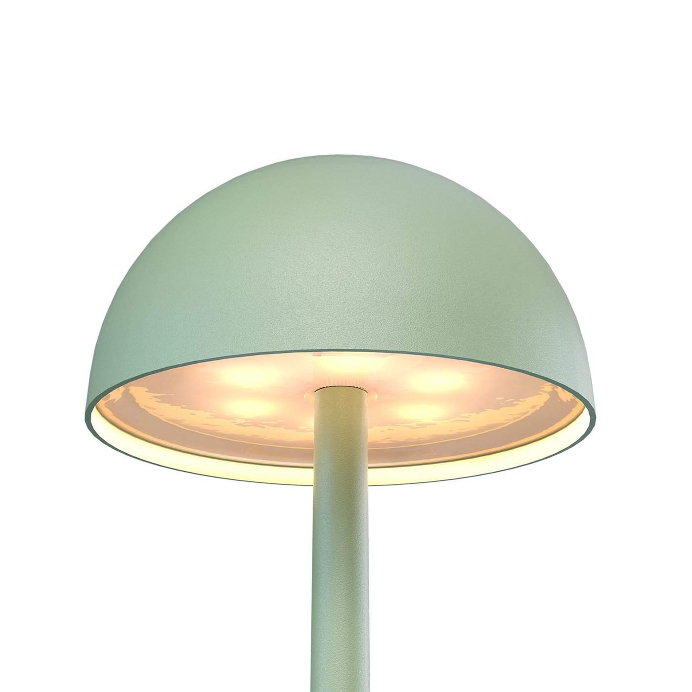 Tischlampe Mit Akku & Touchdimmer - Flexible Leuchte Als Flaschenaufsatz Oder Tischlampe In Grün