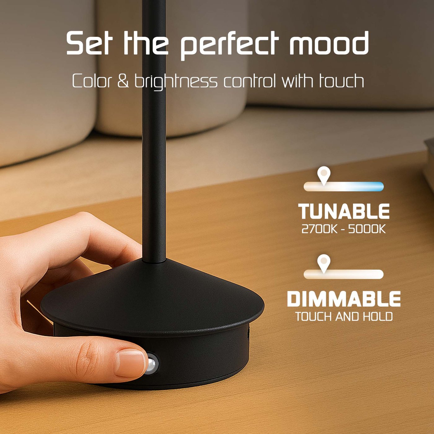 Pacco Da 2 Luci LED A Sensore Di Movimento Ricaricabili Per Interni, 2200 MAh, Magnetiche E Dimmerabili - 2