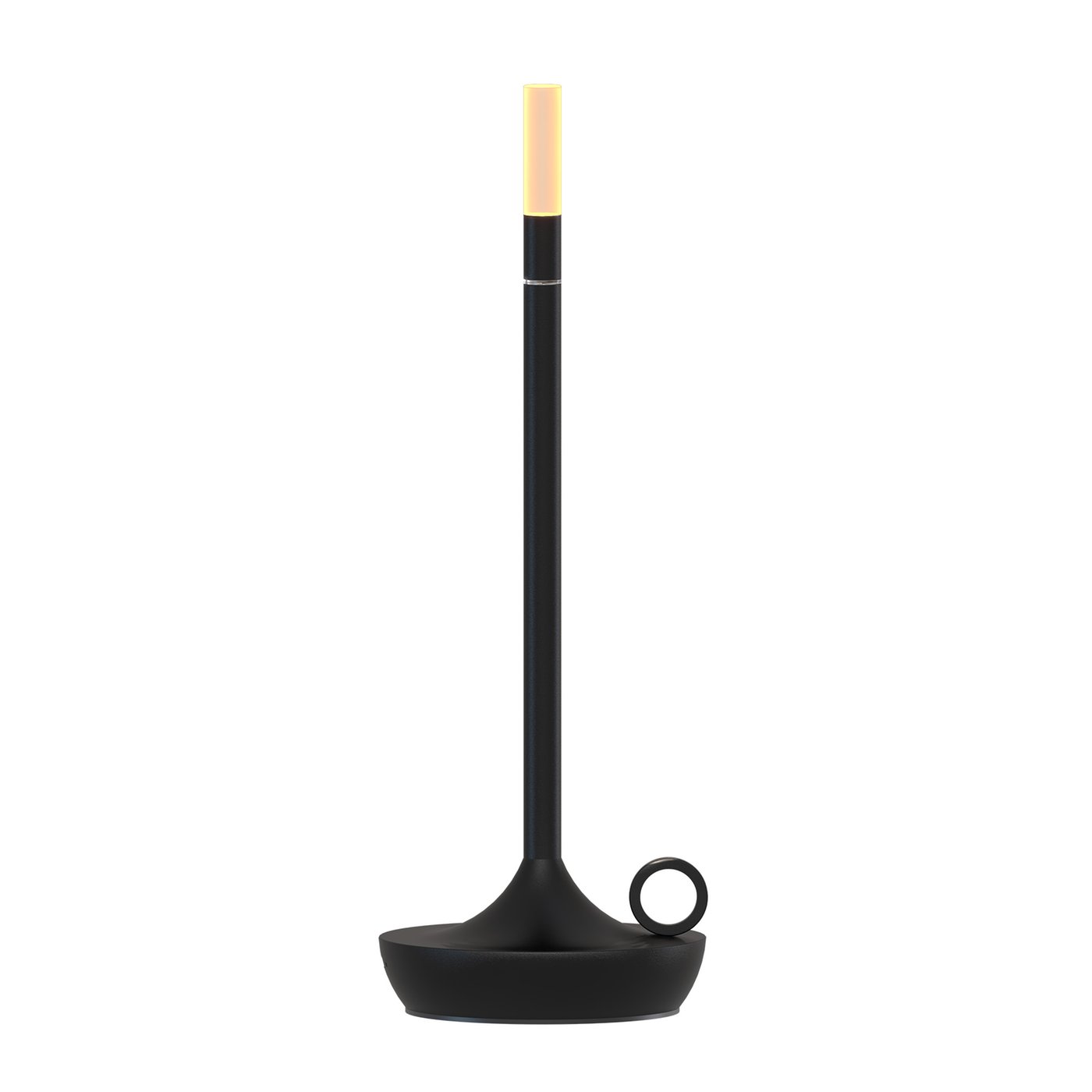 Lampa Stołowa LED USB-C Ładowalna – Matowa Czarna – 20 Lumenów – 2700K – IP20 – Akumulator 3600mAh