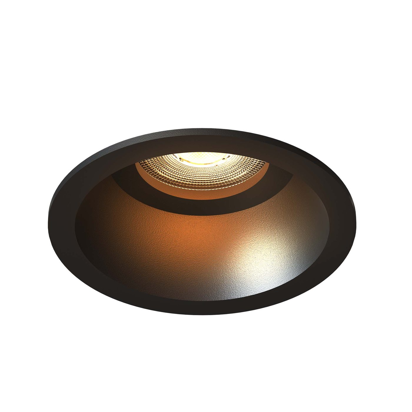 LED Einbaustrahler Dimmbar - Schwarz - Rund - 3W - 2700K - 345 Lumen - ø85mm