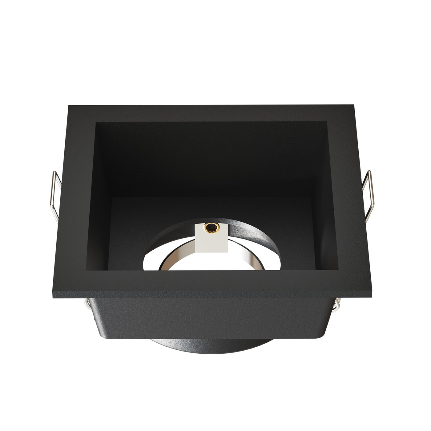 Dimbare LED Inbouwspot - Zwart - Vierkant - GU10 Fitting - 85x85mm