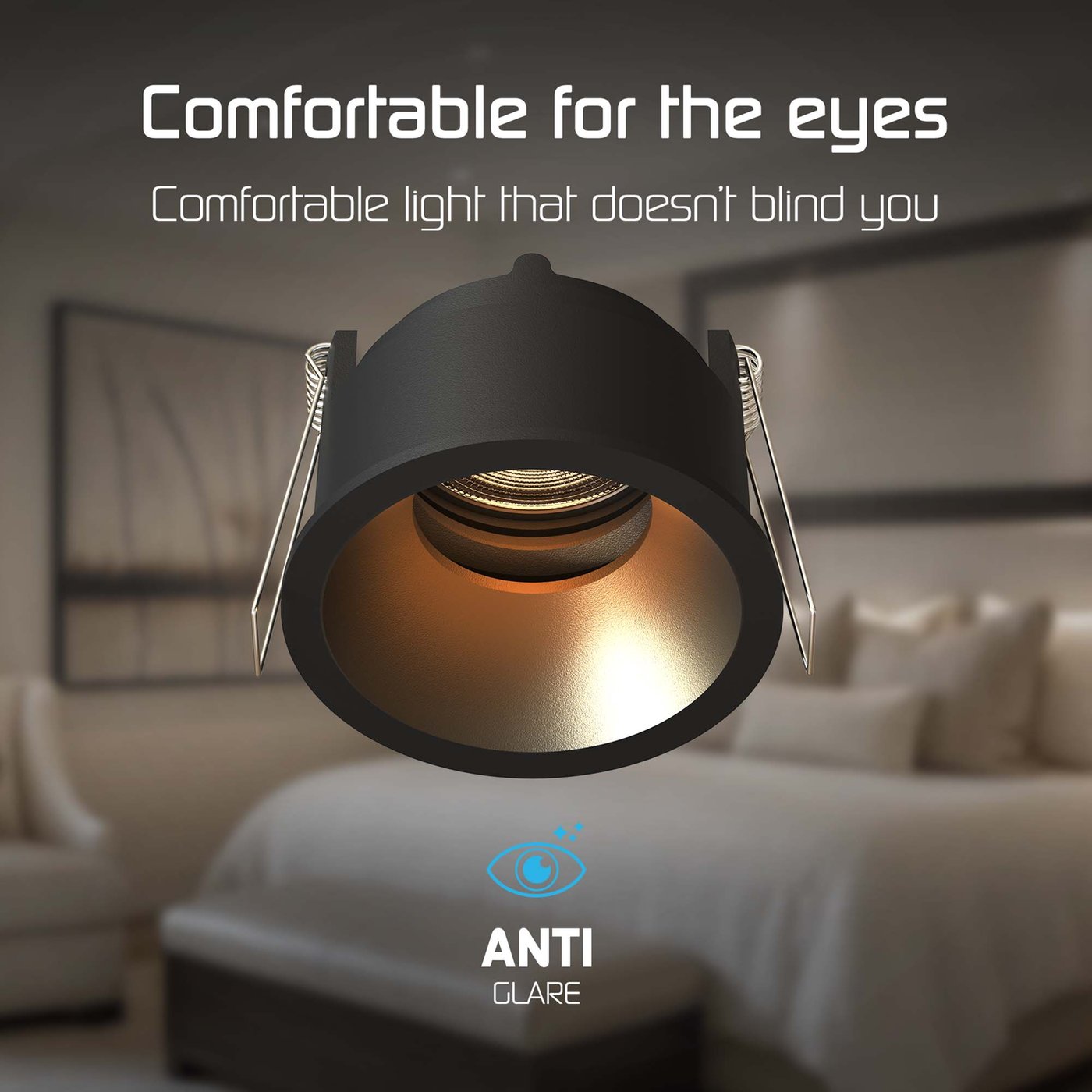 Cori Spot Encastrable Orientable,En Aluminium Brossé,Diamètre,8 Cm,Rond