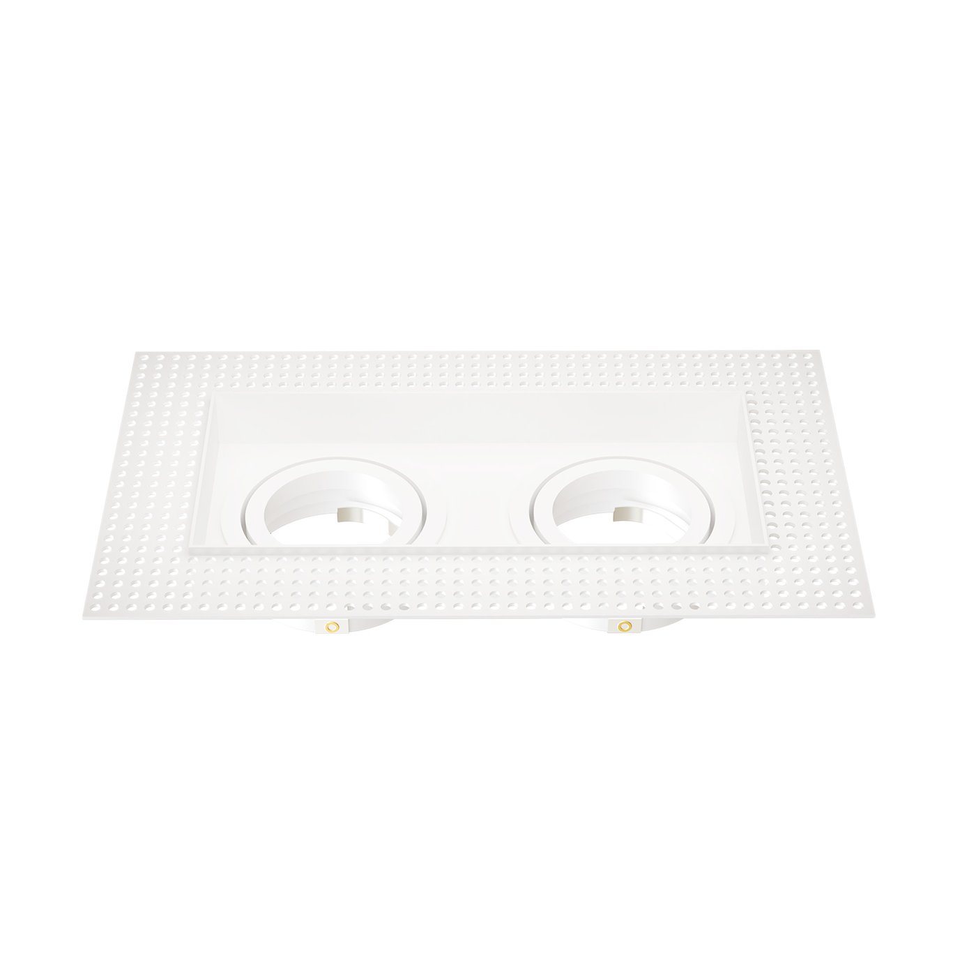 Dimbare LED Inbouwspot Trimless - Wit - Dubbel - GU10 Fitting - 130x130mm