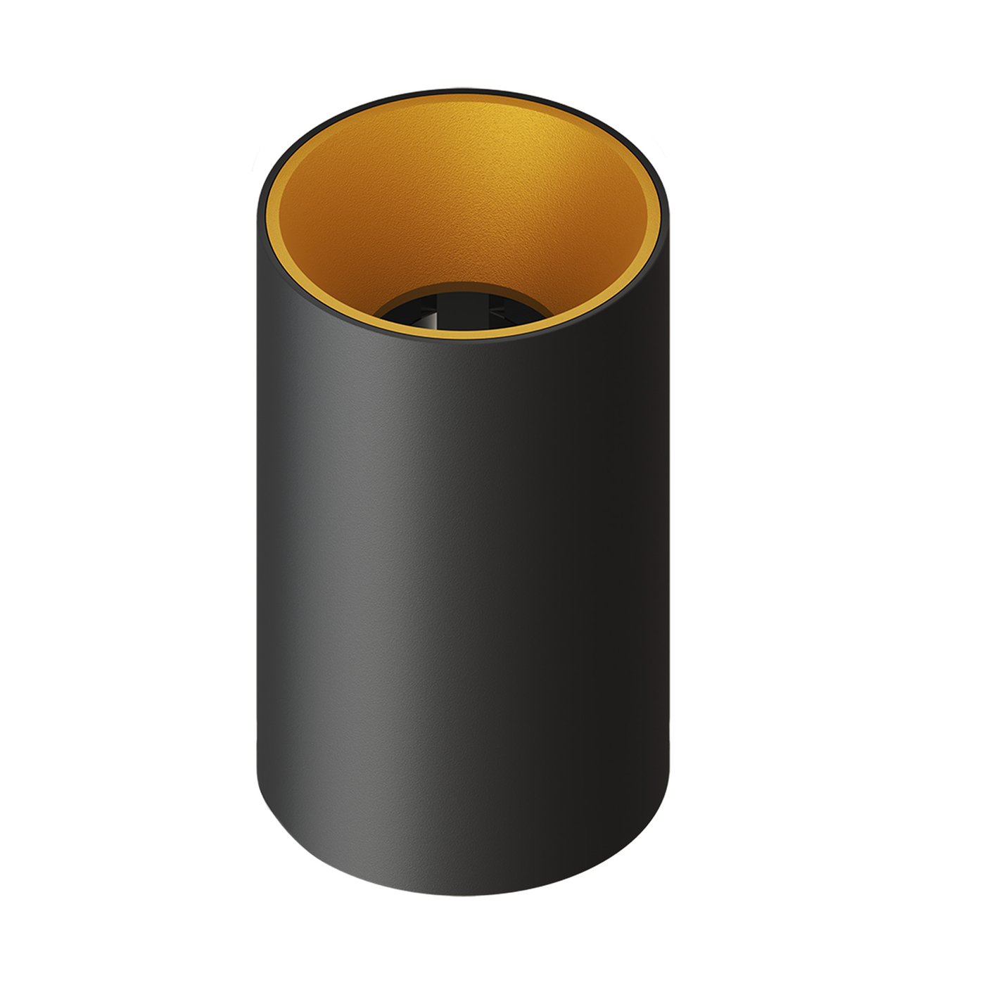 LED Opbouwspot dimbaar - Zwart / Goud - Rond - GU10 Fitting - ø80mm