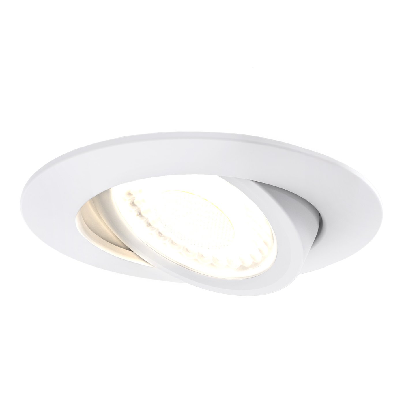 LED Inbouwspots dimbaar - CCT - IP65 - Wit - Kantelbaar - Aluminium - Geschikt voor badkamer - 5 jaar garantie