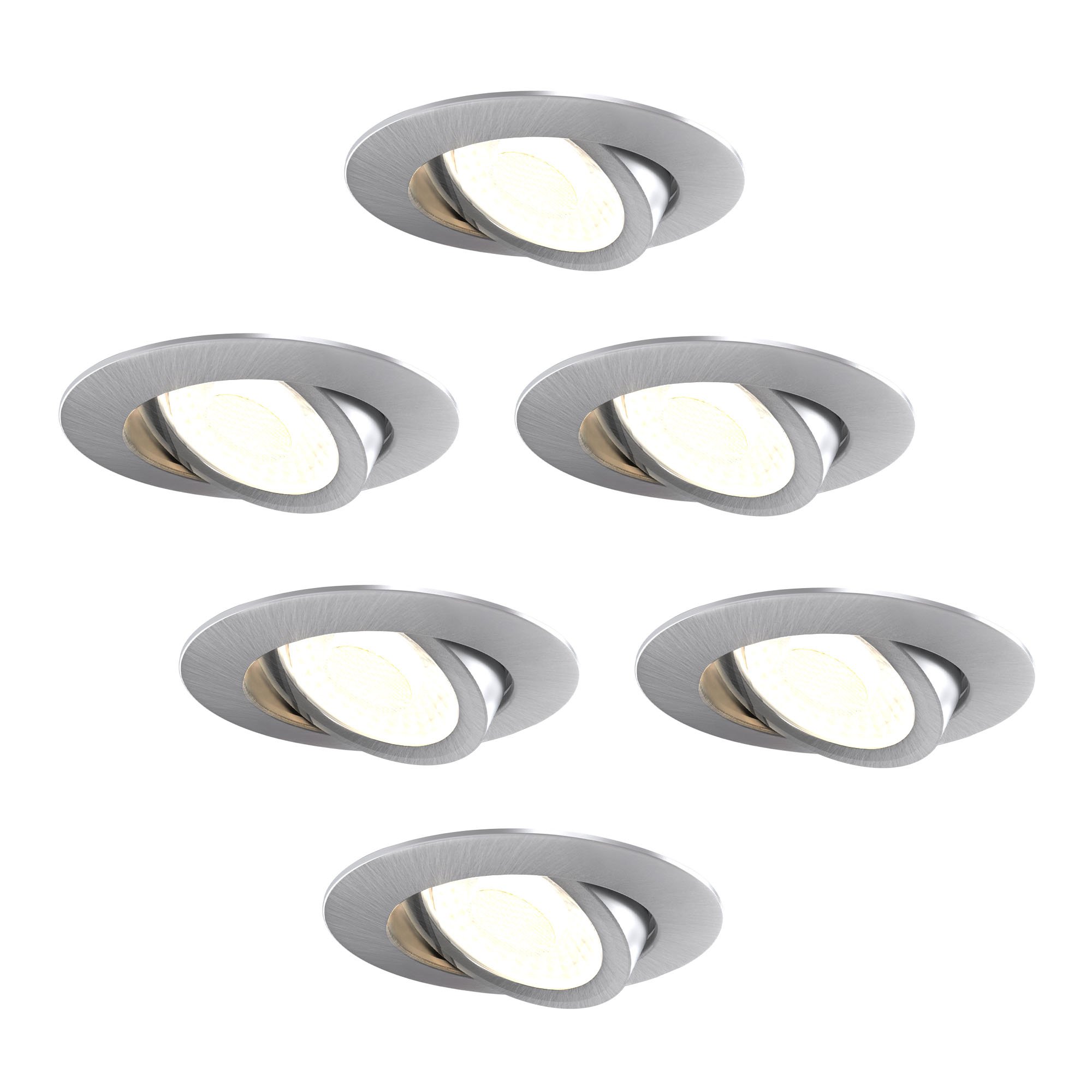 kalb | LED 12 VDC Einbauspot Einbaustrahler für Möbel, Metall-chrom mit ABS, 2W 4000k bei