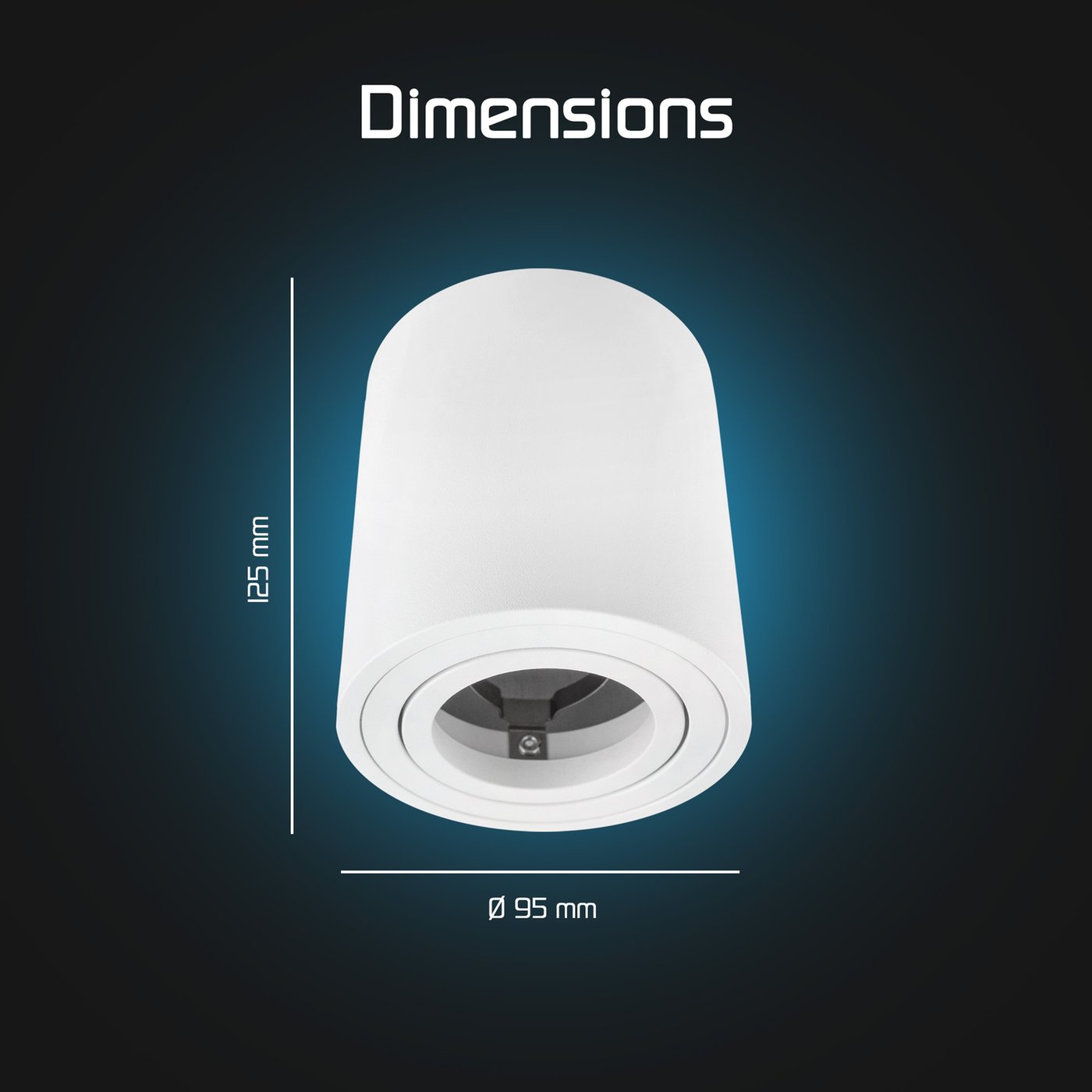 Spot En Saillie Ip44, Plafonnier Salle De Bain, Spot Led En Saillie