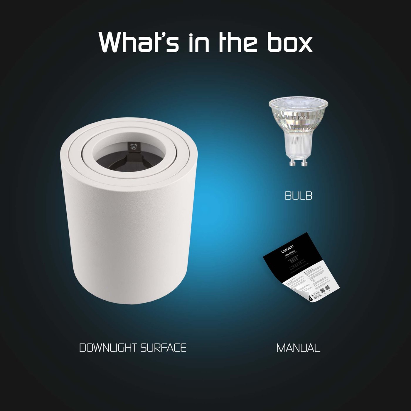 Spot LED Encastrable EDO SKAND – OSRAM – Noir/blanc – Pivotant 30° – IP20