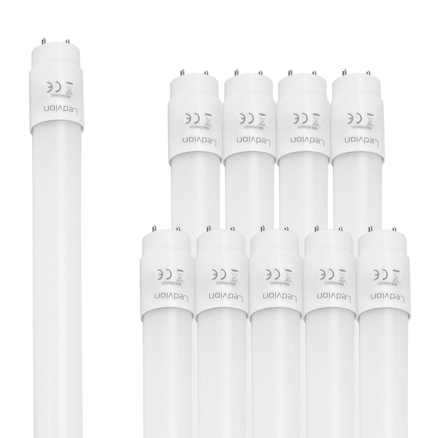 10x LED TL Buis 60CM - LumiLEDs - 7W - 6500K - 1120 Lumen - High Efficiency