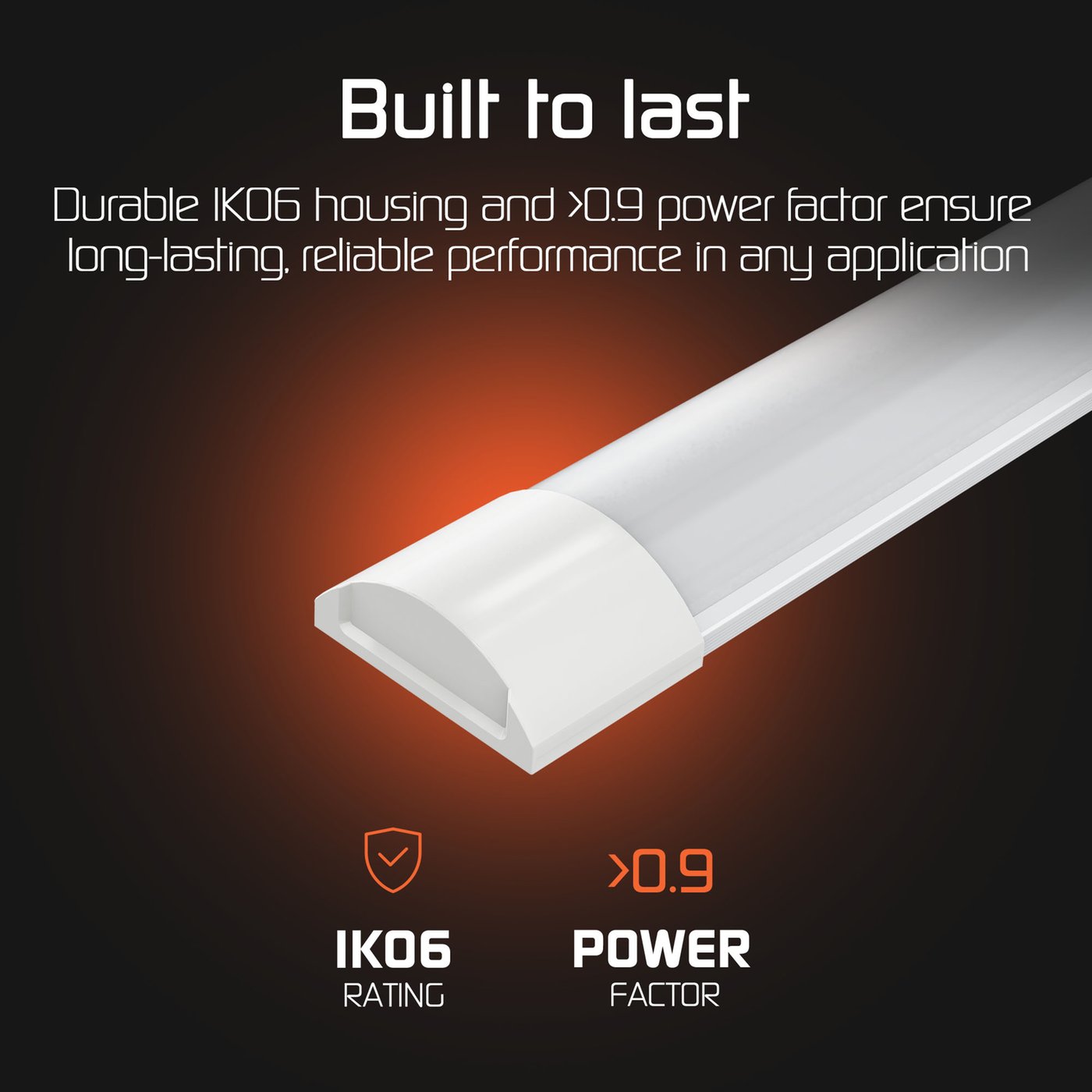 LED Batten 60 cm - 15W - 120lm/W - 4000K - 1800 Lumen