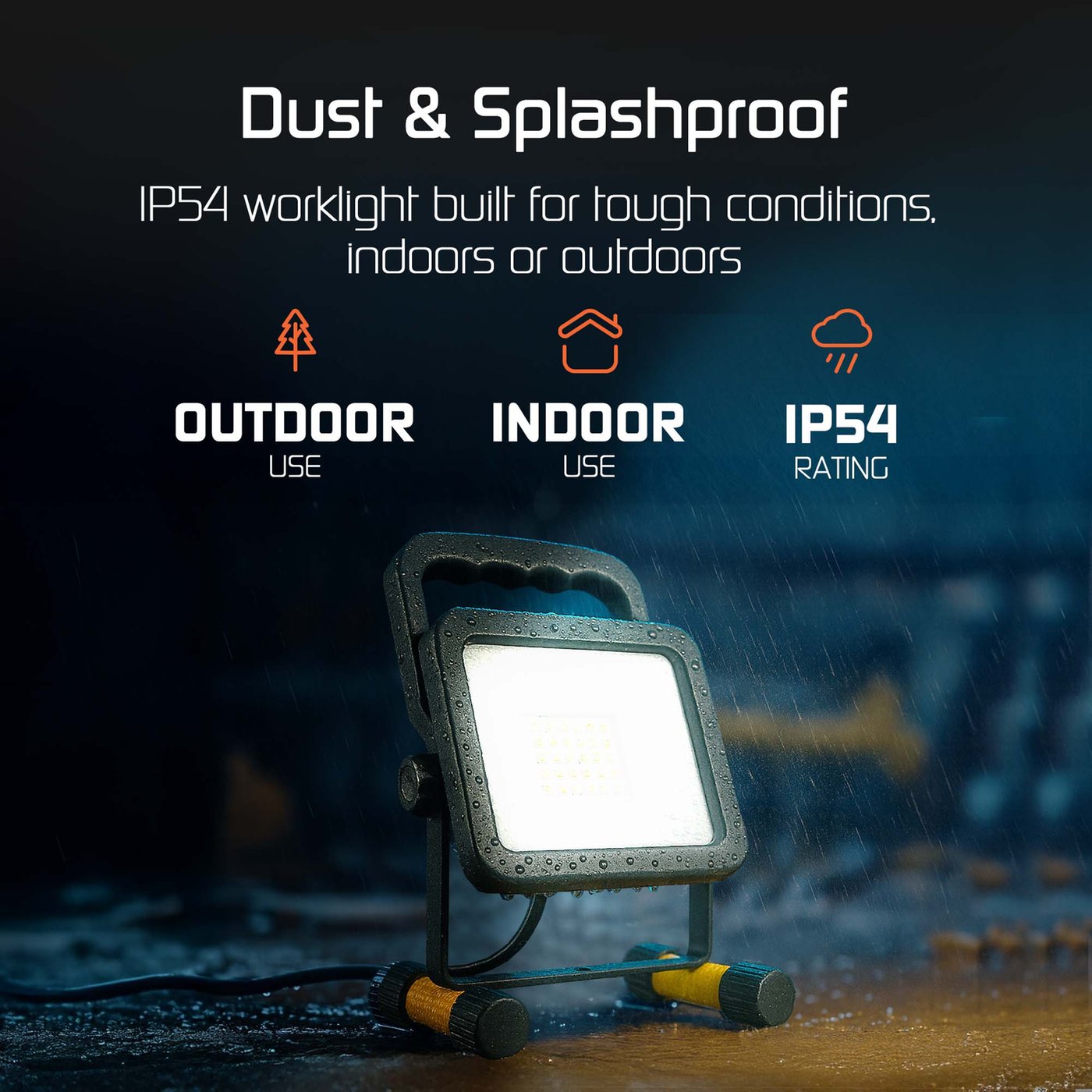 Enzo EDM LED werklamp | oplaadbaar 20W | 2000 Lumen - 5710210 Enzo EDM LED werklamp | oplaadbaar 20W | 2000 Lumen - 5710210