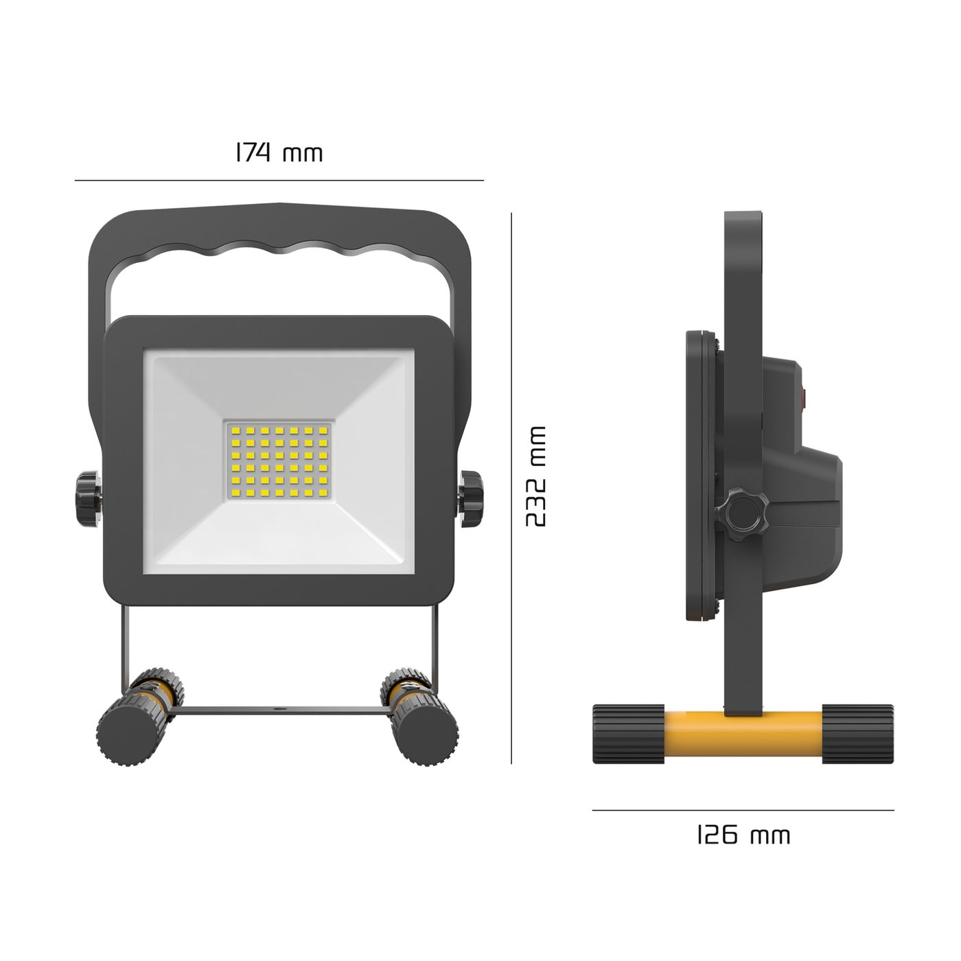 Accu LED bouwlamp met powerbank 20W IP54 kopen Accu LED bouwlamp met powerbank 20W IP54 kopen