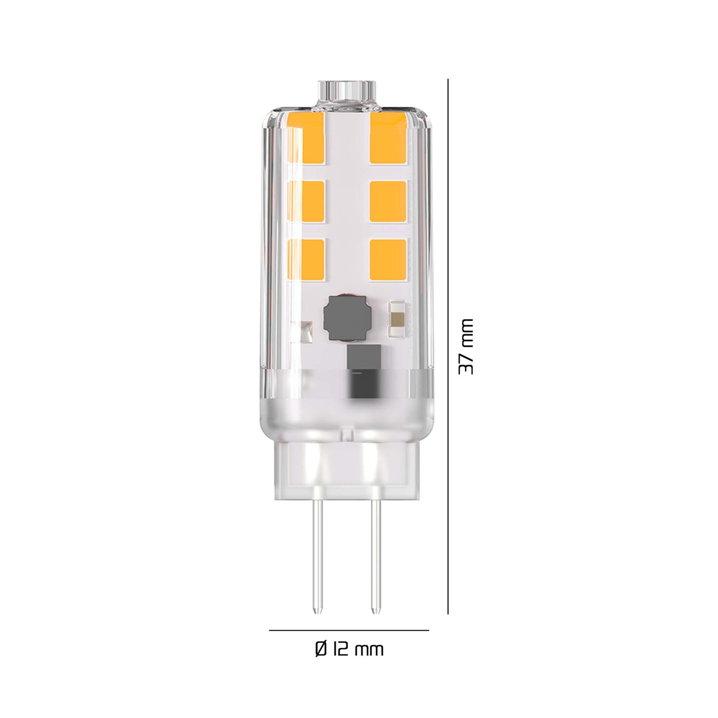 10 Ampoules LED G4 1W Blanc Chaud 2700K – 100lm, 12V, Ra>90, Capsule Miniature