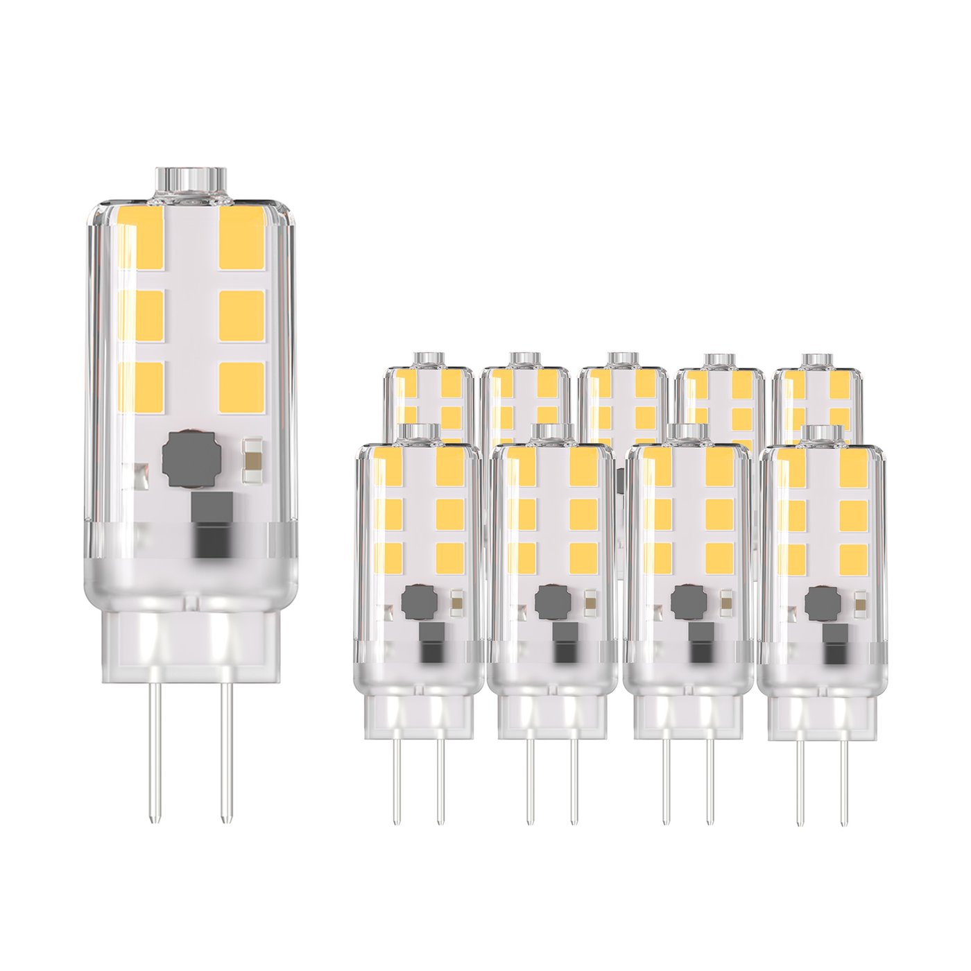 10x Ampoules LED G4 - 1.5W - 4000K - 135 Lumen - 12V