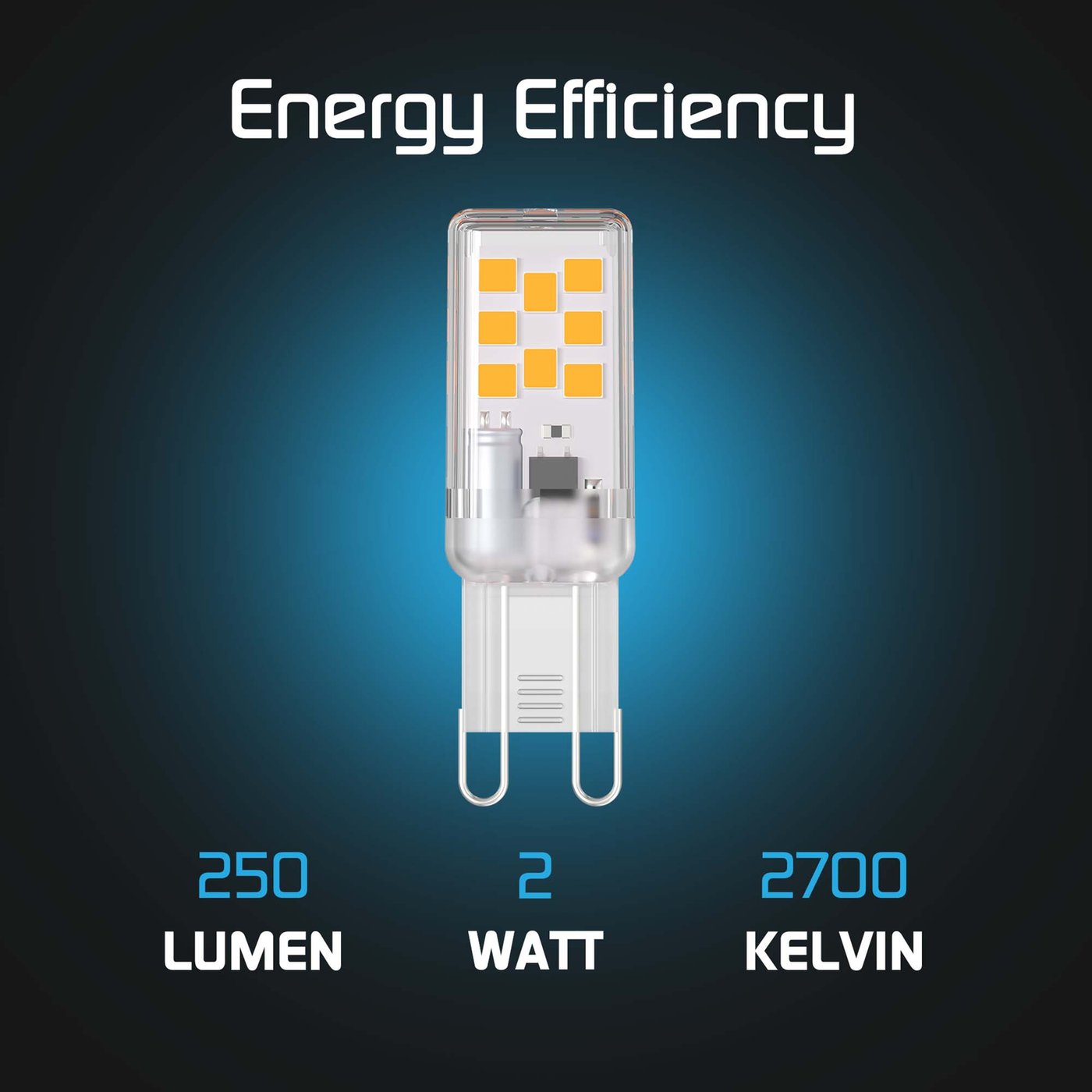 G9-LED-Leuchtmittel, 3 W, natürliches Weiß 4000 K, G9-LED-Leuchtmittel