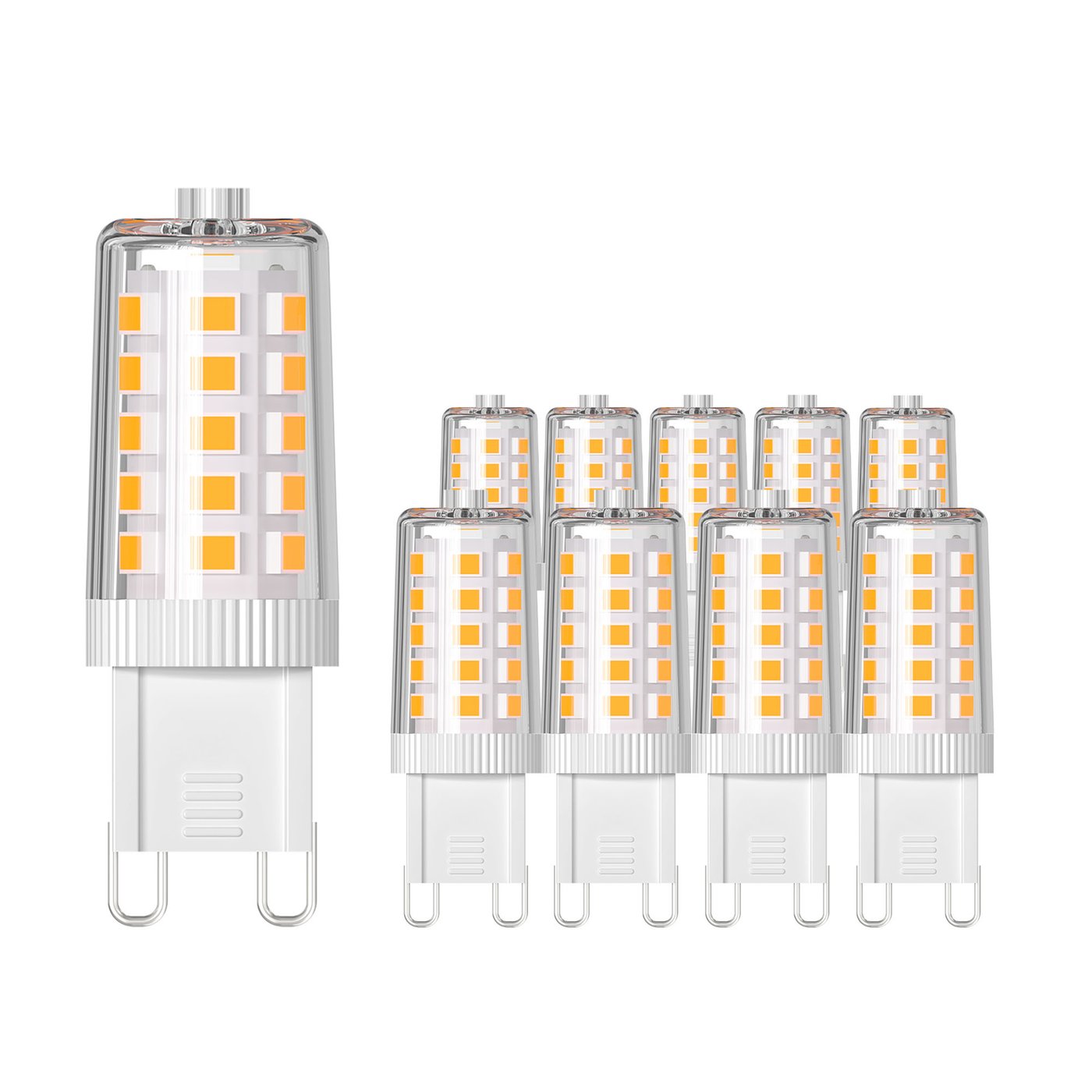 10x Ampoules LED G9 Dimmable - 2W - 2700K - 320 Lumen