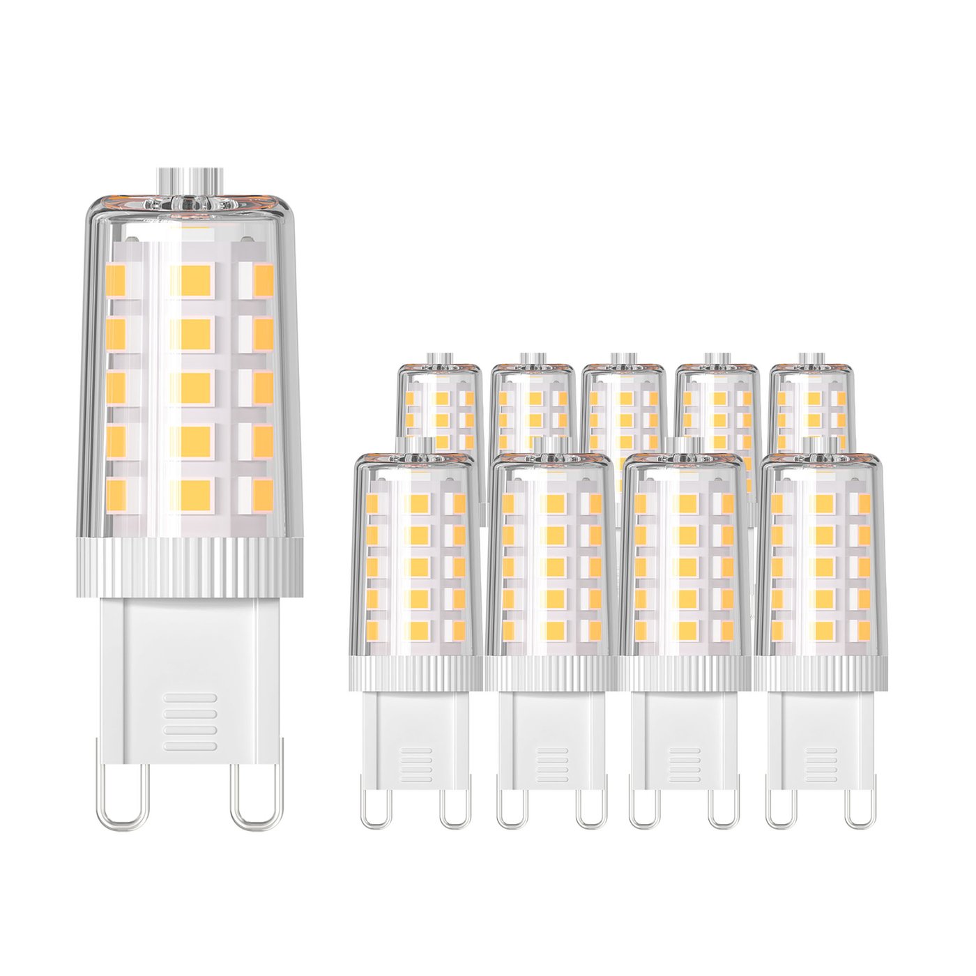 10x Ampoules LED G9 Dimmable - 2W - 4000K - 320 Lumen - 12V