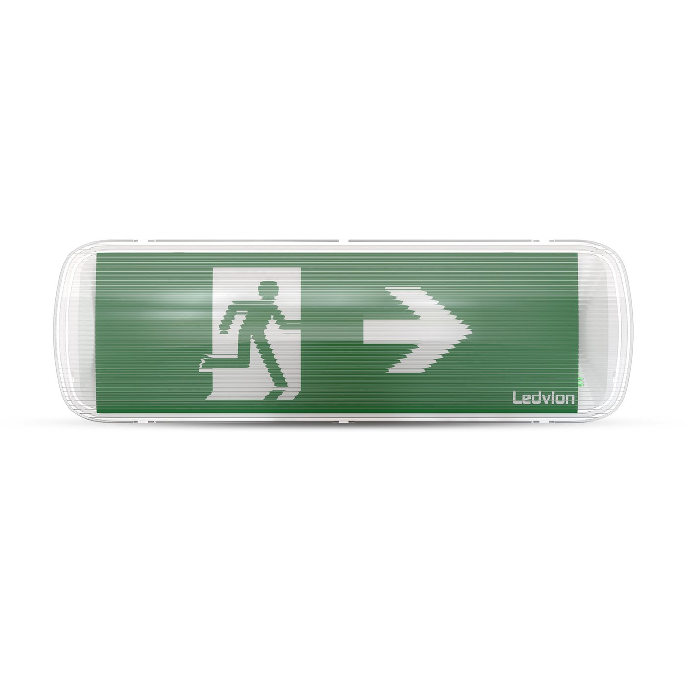 1W Lampada di Emergenza LED da parete - con batteria - 6000K - Montaggio a parete