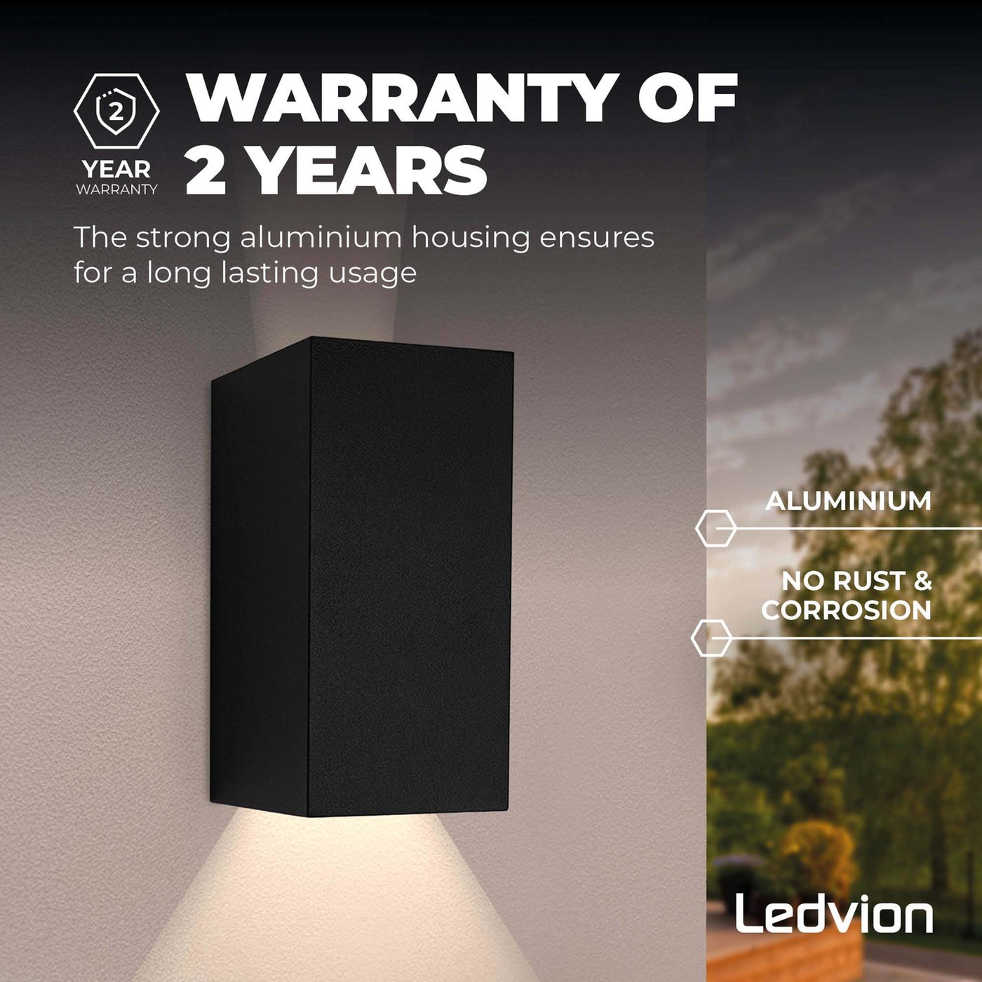 Applique Da Esterno GU10 IP54 – Lampada Da Parete Moderna In - Foto 4