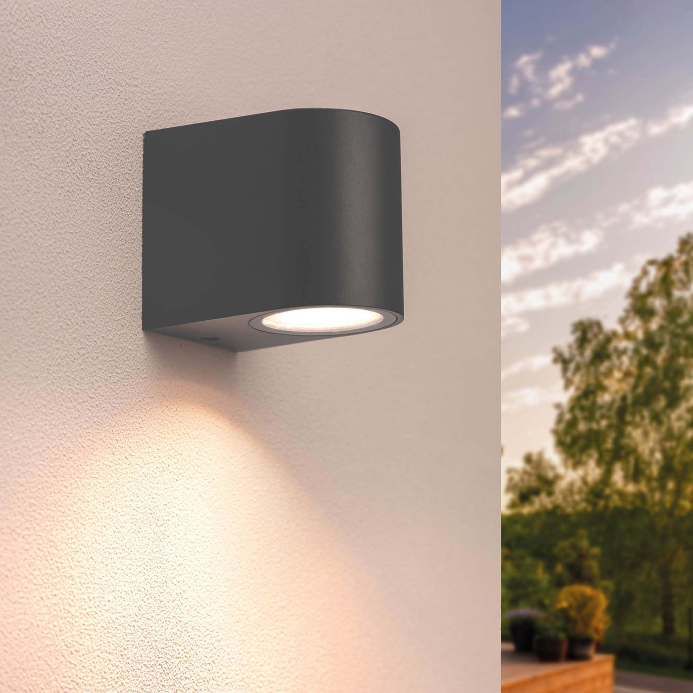 Applique da Esterno - Rotondo - IP54 - Attacco GU10 - Antracite